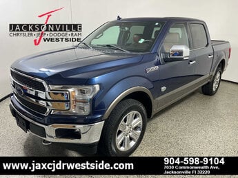 2019 Blue Jeans Metallic Ford F-150 King Ranch 4X4 G 3.5L V6 Cylinder Engine3.5 Truck Automatic 4 Door