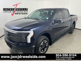 2023 Antimatter Blue Metallic Ford F-150 Lightning XLT Truck 4 Door E Electric Motor Engine Automatic