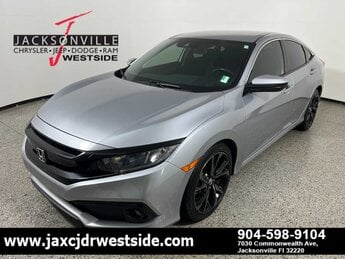 2020 Lunar Silver Metallic Honda Civic Sport Automatic (CVT) 4 Door FWD G 2.0L 4 Cylinder Engine2.0 Car