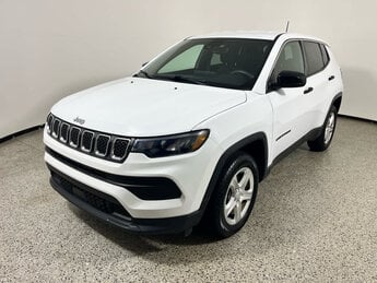 2023 Bright White Clearcoat Jeep Compass Sport 4 Door SUV Automatic G 2.0L 4 Cylinder Engine2.0