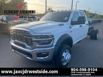 2025 Bright White Clearcoat Ram 4500 Chassis Cab Tradesman Automatic Truck 4X4