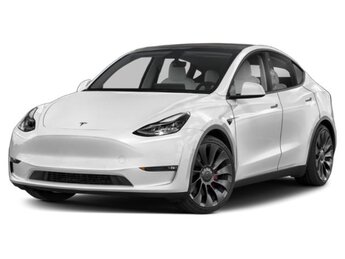 2023 Pearl White Multi-Coat Tesla Model Y Performance AWD SUV Automatic E Electric Motor Engine