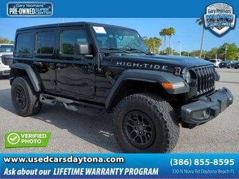 2022 Black Clearcoat Jeep Wrangler Unlimited High Tide SUV Automatic 4 Door 4X4 3.6L V6 24V VVT Engine