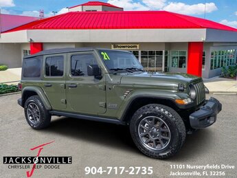 2021 Sarge Green Clearcoat Jeep Wrangler Unlimited Sport Automatic 3.6L V6 24V VVT Engine SUV