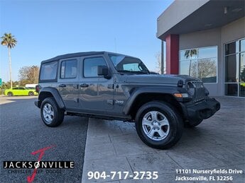 2019 Sting-Gray Clearcoat Jeep Wrangler Sport S 4X4 4 Door 3.6L V6 24V VVT Engine