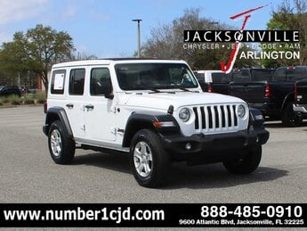 2021 Bright White Clearcoat Jeep Wrangler Unlimited Sport S SUV 4 Door 4X4 Automatic G 2.0L 4 Cylinder Engine2.0
