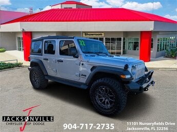 2022 Silver Zynith Clearcoat Jeep Wrangler Unlimited Sport S 4X4 Automatic 2.0L I4 DOHC Engine 4 Door