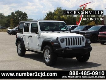 2020 Bright White Clearcoat Jeep Wrangler Unlimited Sport S 4 Door SUV 4X4