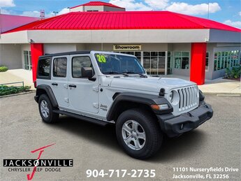 2020 Bright White Clearcoat Jeep Wrangler Sport S 4 Door 2.0L I4 DOHC Engine 4X4 SUV