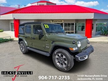 2023 Sarge Green Clearcoat Jeep Wrangler Sahara SUV Automatic 4X4 3.6L V6 24V VVT Engine
