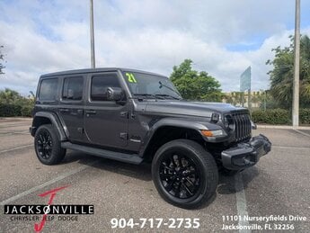 2021 Granite Crystal Metallic Clearcoat Jeep Wrangler Unlimited Sahara High Altitude Automatic 2.0L I4 DOHC Engine 4X4