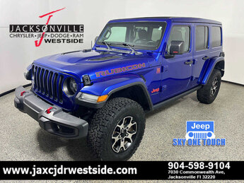 2020 Ocean Blue Metallic Clearcoat Jeep Wrangler Unlimited Rubicon SUV 4 Door G 3.6L V6 Cylinder Engine3.6