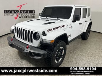 2021 Bright White Clearcoat Jeep Wrangler Unlimited Rubicon 4X4 SUV Automatic