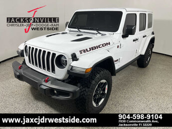 2021 Bright White Clearcoat Jeep Wrangler Unlimited Rubicon 4X4 SUV Automatic