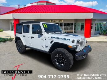 2022 Bright White Clearcoat Jeep Wrangler Unlimited Rubicon 4xe 4 Door Automatic SUV 2.0L I4 DOHC Engine