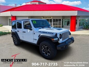 2022 Bright White Clearcoat Jeep Wrangler Unlimited Rubicon 4X4 4 Door 2.0L I4 DOHC Engine SUV Automatic