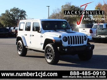 2023 Bright White Clearcoat Jeep Wrangler 4xe Rubicon 4X4 4 Door H 2.0L 4 Cylinder Engine2.0 Automatic
