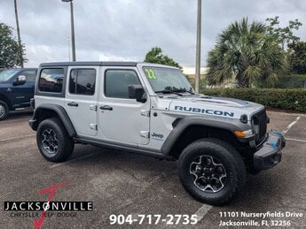 2022 Silver Zynith Clearcoat Jeep Wrangler Unlimited Rubicon 4xe 4X4 2.0L I4 DOHC Engine Automatic SUV 4 Door