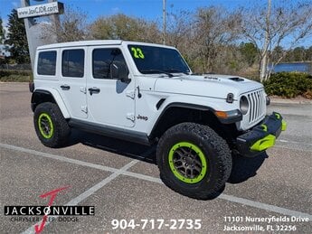 2023 Bright White Clearcoat Jeep Wrangler Rubicon 392 SUV 4X4 SRT HEMI 6.4L V8 MDS Engine