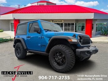 2026 Hydro Blue Pearlcoat Jeep Wrangler Willys 2.0L I4 DOHC Engine SUV Automatic 4X4 2 Door
