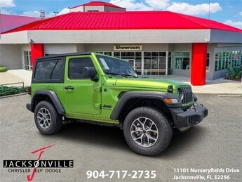 2025 Mojito Clearcoat Jeep Wrangler Sport S SUV Automatic 4X4 2 Door 2.0L I4 DOHC Engine
