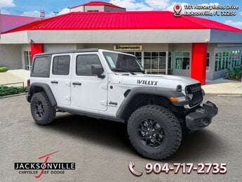2026 Bright White Clearcoat Jeep Wrangler Willys SUV 4 Door 4X4