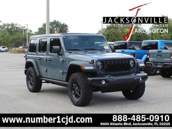 2025 Anvil Clearcoat Jeep Wrangler Willys Automatic 4X4 3.6L V6 Cylinder Engine