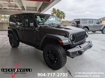 2026 Granite Crystal Metallic Clearcoat Jeep Wrangler Willys 4X4 4 Door 3.6L V6 24V VVT Engine
