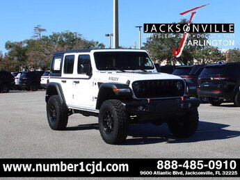 2024 Bright White Clearcoat Jeep Wrangler Willys 4 Door 4X4 SUV Automatic