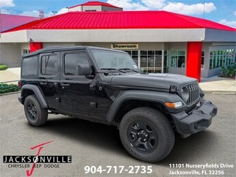 2026 Black Clearcoat Jeep Wrangler Sport 4 Door Automatic 2.0L I4 DOHC Engine SUV