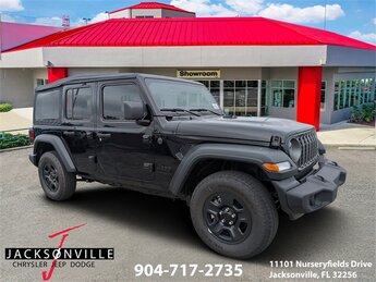 2026 Black Clearcoat Jeep Wrangler Sport 4 Door Automatic 2.0L I4 DOHC Engine SUV