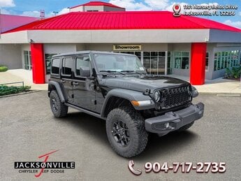 2026 Black Clearcoat Jeep Wrangler Willys Automatic 4X4 2.0L I4 DOHC Engine SUV
