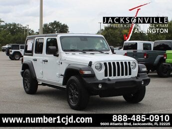 2024 Bright White Clearcoat Jeep Wrangler Sport S SUV 4 Door Automatic