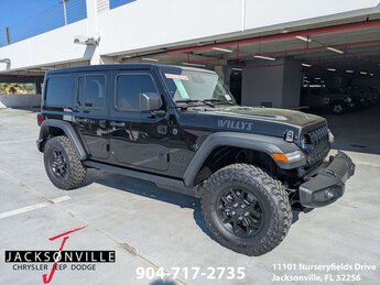 2026 Black Clearcoat Jeep Wrangler Willys Automatic 4 Door 4X4 SUV