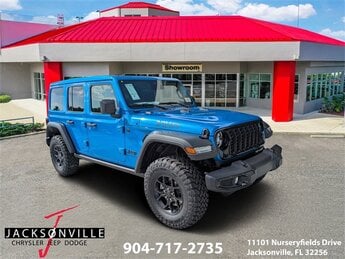 2025 Hydro Blue Pearl Coat Jeep Wrangler Willys SUV 4 Door 4X4