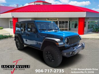 2026 Hydro Blue Pearlcoat Jeep Wrangler Willys 2.0L I4 DOHC Engine Automatic 4X4