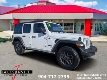 2024 Bright White Clearcoat Jeep Wrangler Sport S Automatic 4X4 4 Door SUV 2.0L I4 DOHC Engine