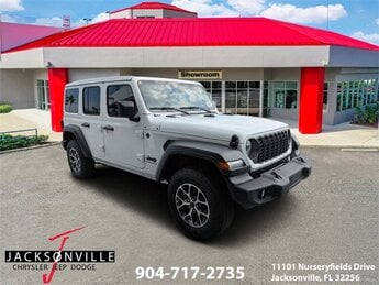 2025 Bright White Clearcoat Jeep Wrangler Sport S 4 Door Automatic SUV 2.0L I4 DOHC Engine