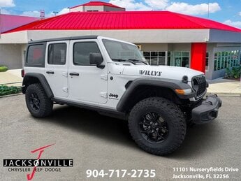 2026 Bright White Clearcoat Jeep Wrangler Willys SUV 2.0L I4 DOHC Engine 4X4 Automatic