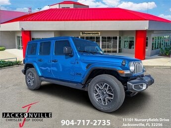 2026 Hydro Blue Pearlcoat Jeep Wrangler Sahara 4 Door 3.6L V6 24V VVT Engine 4X4 Automatic