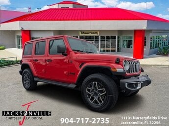 2026 Firecracker Red Clearcoat Jeep Wrangler Sahara 4 Door 3.6L V6 24V VVT Engine SUV 4X4