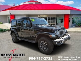 2024 Black Clearcoat Jeep Wrangler Sahara 4X4 4 Door SUV Automatic 3.6L V6 24V VVT Engine