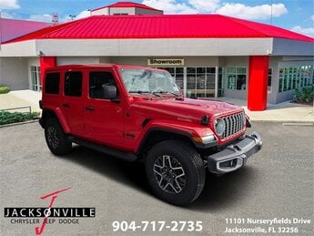 2026 Firecracker Red Clearcoat Jeep Wrangler Sahara SUV Automatic 4X4 4 Door 2.0L I4 DOHC Engine