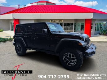2026 Black Clearcoat Jeep Wrangler Rubicon 4X4 SUV Automatic 3.6L V6 24V VVT Engine