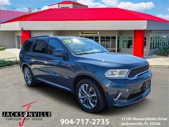 2021 Reactor Blue Pearlcoat Dodge Durango SXT Plus 4 Door SUV Automatic 3.6L V6 24V VVT Engine RWD