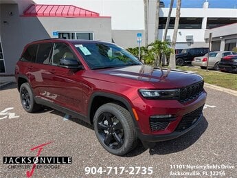 2025 Velvet Red Pearlcoat Jeep Grand Cherokee Limited 3.6L V6 24V VVT Engine SUV 4 Door Automatic 4X4