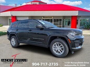 2025 Diamond Black Crystal Pearlcoat Jeep Grand Cherokee L Laredo X Automatic RWD 3.6L V6 24V VVT Engine