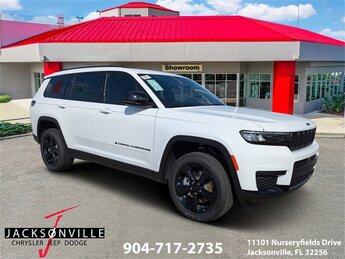 2025 Bright White Clearcoat Jeep Grand Cherokee L Altitude X 3.6L V6 24V VVT Engine SUV Automatic 4 Door RWD