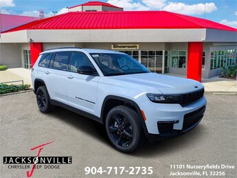 2025 Bright White Clearcoat Jeep Grand Cherokee L Limited 4 Door 3.6L V6 24V VVT Engine SUV Automatic