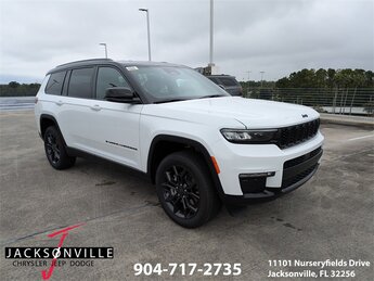 2025 Bright White Clearcoat Jeep Grand Cherokee L Limited 4 Door Automatic 4X4